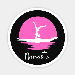 Bright Namaste in Pink Magnet